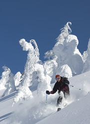 backcountry skiing Selkirk Mts